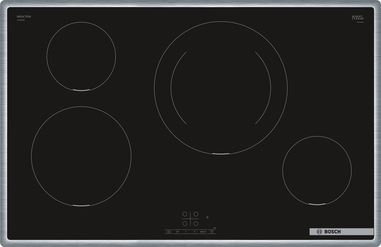 Bosch PIE845BB5E, induktsioonpliit, seeria 4, raamile kinnitatud, 80 cm, garantiiga 5 aastat!