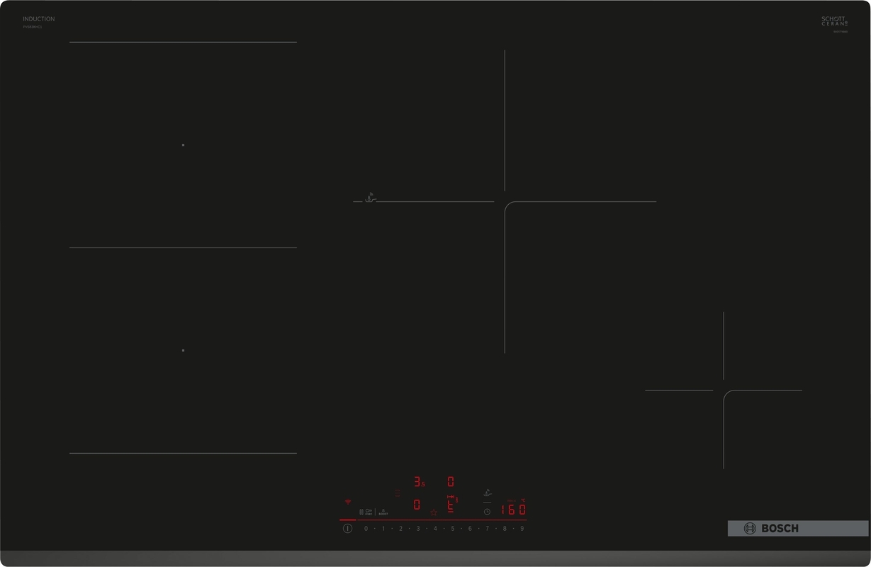 Bosch PVS83KHC1E, варочная панель индукционная, серия 6, безрамная, 80 см, с гарантией 5 лет!