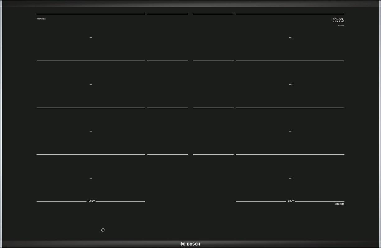 Bosch PXY875DC1E, индукционная варочная панель, серия 8, на раме, 80 см, с гарантией 5 лет!