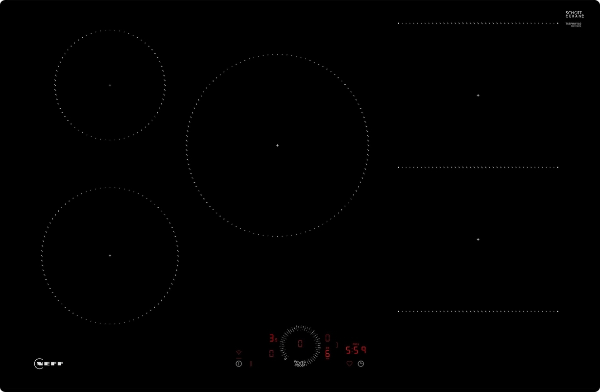 Neff T58PHW1L0, индукционная варочная панель, 80 см, черная, заподлицо, с гарантией 5 лет!