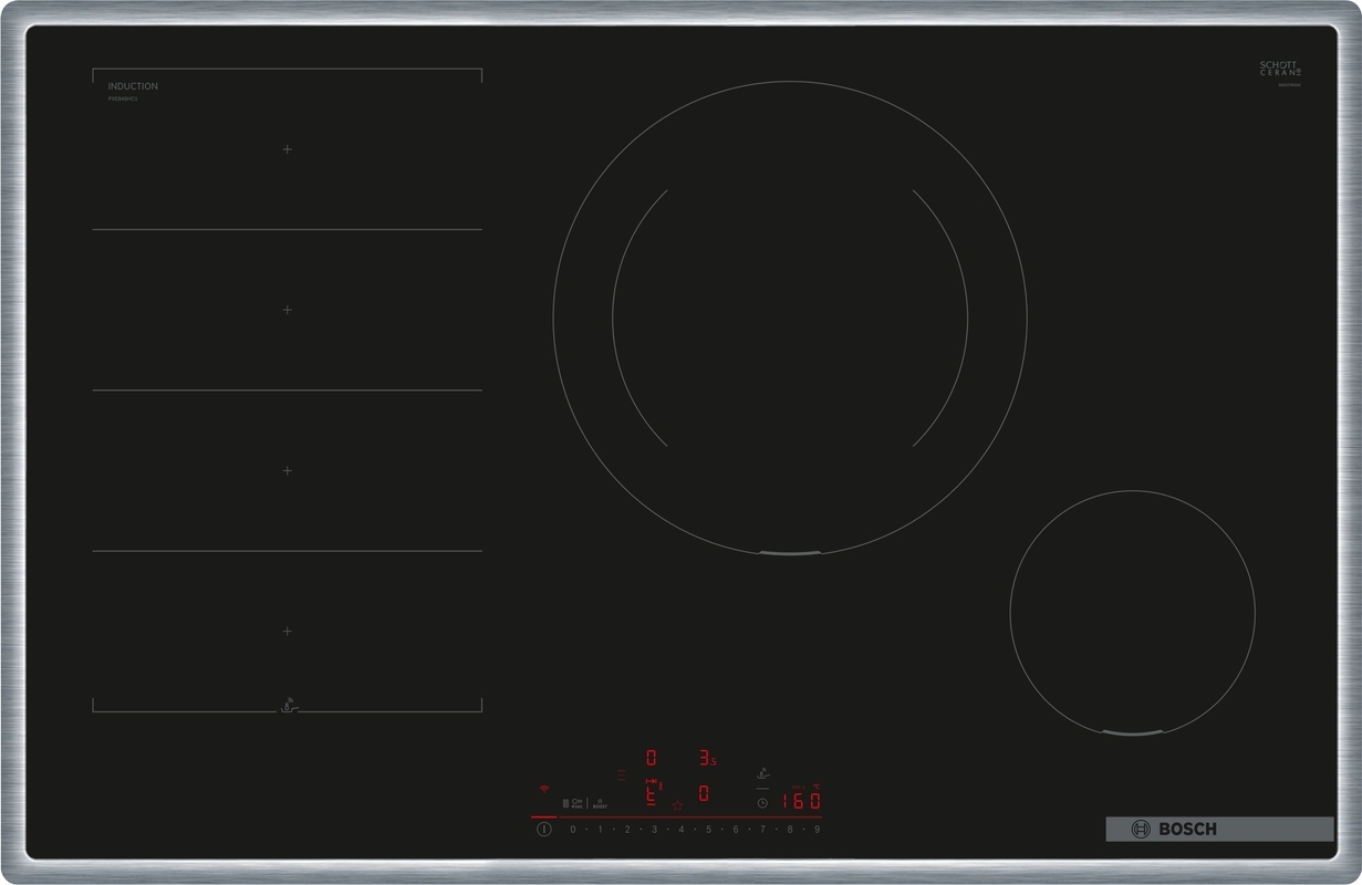 Bosch PXE845HC1E, induktsioonpliit, seeria 6, raamile kinnitatud, 80 cm, garantiiga 5 aastat!