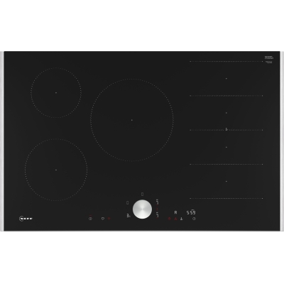 Neff T68TTV4L0, induction hob, 80 cm, black, frame-mounted, with 5 year guarantee!