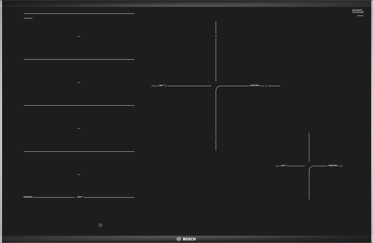 Bosch PXE875DC1E, induction hob, series 8, frame-mounted, 80 cm, with 5 year guarantee!