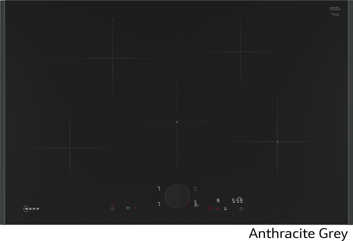 Neff T58YYF4C0, индукционная варочная панель, 80 см, серый антрацит Z9802PFAY0, С ГАРАНТИЕЙ 7 ЛЕТ