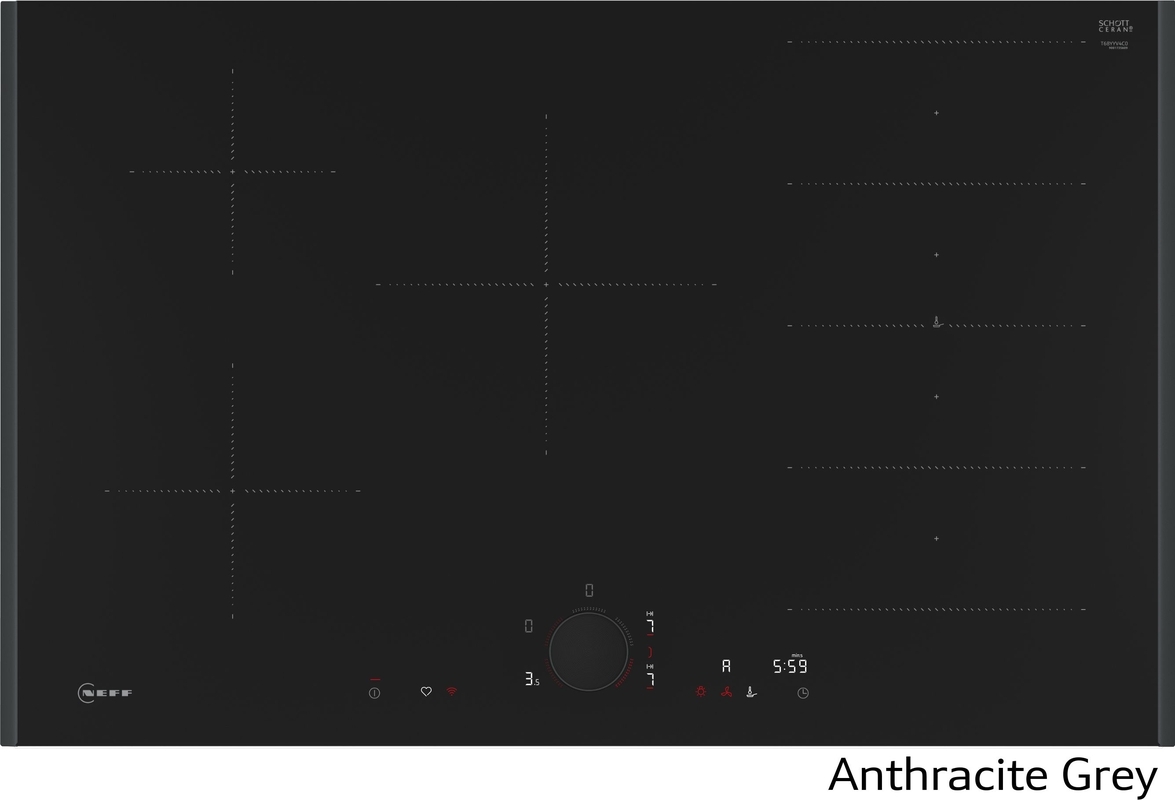 Neff T68YYV4C0, индукционная варочная панель, 80 см, серый антрацит Z9802PFAY0, С ГАРАНТИЕЙ 7 ЛЕТ