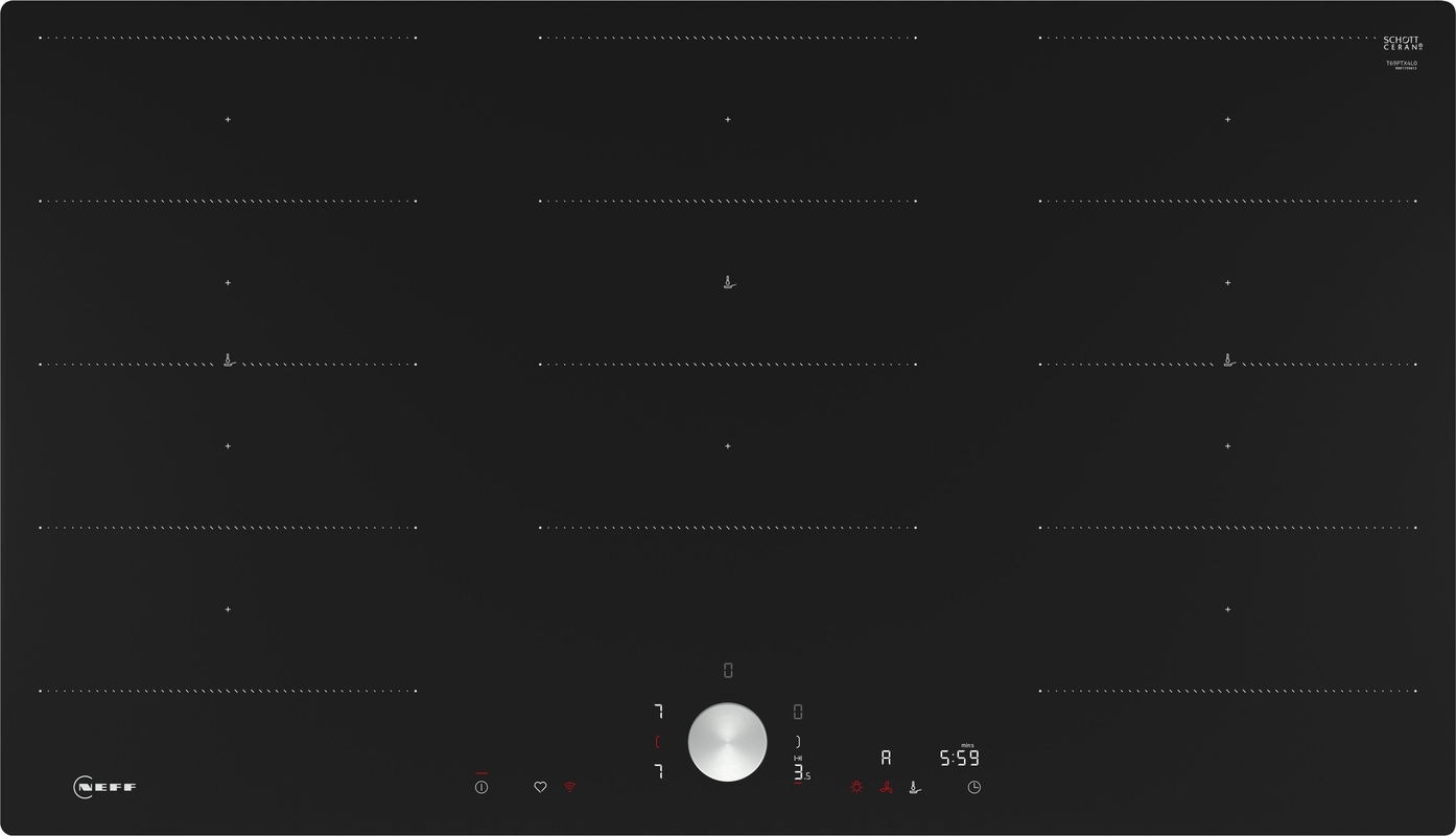 Neff T69PTX4L0, индукционная варочная панель, 90 см, черная, заподлицо, с гарантией 5 лет!