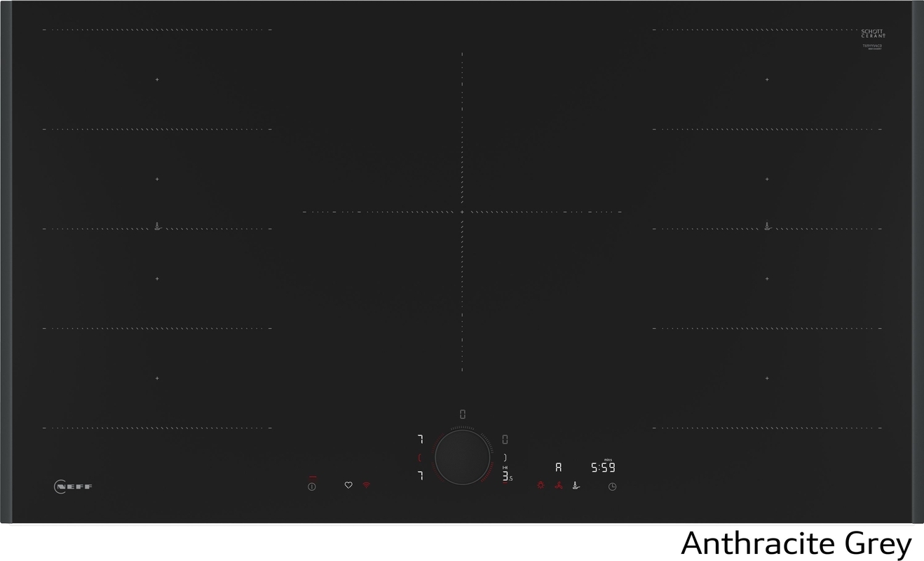Neff T69YYV4C0, индукционная варочная панель, 90 см, серый антрацит Z9802PFAY0, С ГАРАНТИЕЙ 7 ЛЕТ