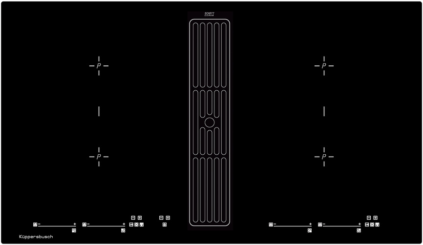 Küppersbusch KMI 9800.0 SR, 90 cm trough ventilation incl. motor, frameless, with 5 year guarantee!