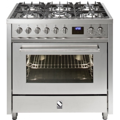 Terasest Enfasi 90, pliit, 90 cm, multifunktsionaalne ahi, värviline roostevaba teras, E9F-6SS, garantiiga 5 aastat!