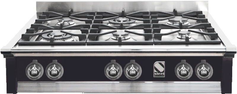 Steel Ascot 90, built-in hob, 90 cm, color black, A9-4TBA, with 5 year guarantee!