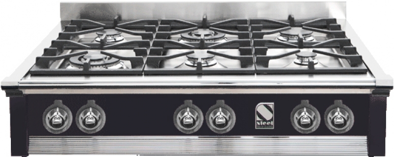 Steel Ascot 90, built-in hob, 90 cm, color black, A9-4BBA, with 5 year guarantee!