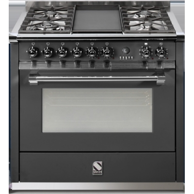 Terasest Ascot 90, pliit, 90 cm, Combisteam, värv antratsiit, A9S-4TAN, garantiiga 5 aastat!