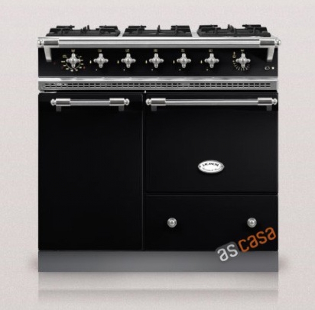 Lacanche Bussy Classic, cooking station, 90 cm, color black, with 5 year guarantee!