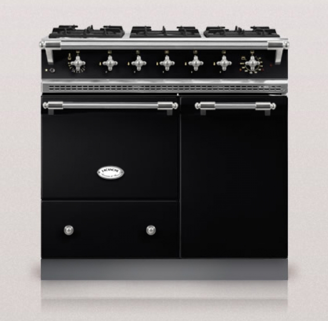 Lacanche Beaune Classic, cooking station, 90 cm, color black, with 5 year guarantee!