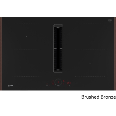 Neff V58YHQ4C0, induction hob with extractor hood, 80 cm, brushed bronze Z9802PFBY0, WITH 7 YEAR WARRANTY