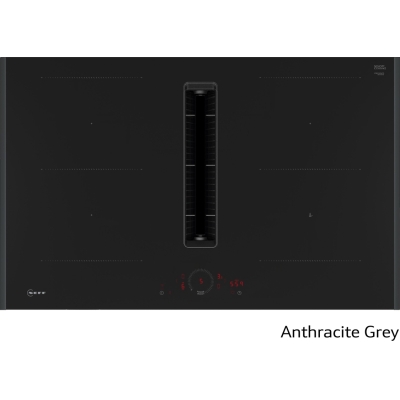 Neff V58YHQ4C0, induction hob with extractor hood, 80 cm, Anthracite Gray Z9802PFAY0, WITH 7 YEAR WARRANTY
