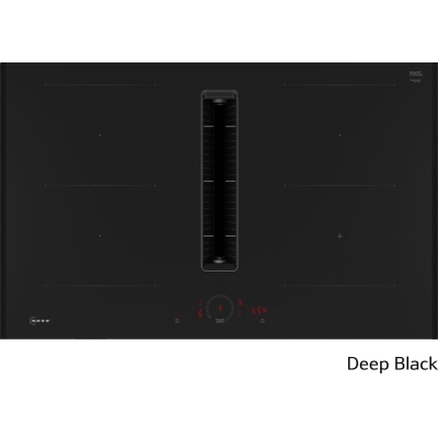 Neff V58YHQ4C0, induction hob with extractor hood, 80 cm, Deep Black Z9802PFDY0, WITH 7 YEAR WARRANTY