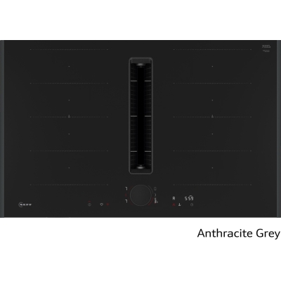 Neff V68YYX4C0, induction hob with extractor hood, 80 cm, Anthracite Gray Z9802PFAY0, WITH 7 YEAR WARRANTY