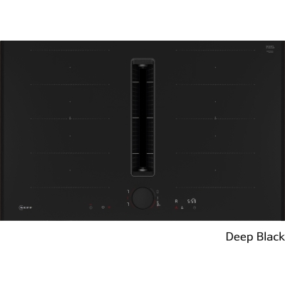 Neff V68YYX4C0, induction hob with extractor hood, 80 cm, Deep Black Z9802PFDY0, WITH 7 YEAR WARRANTY