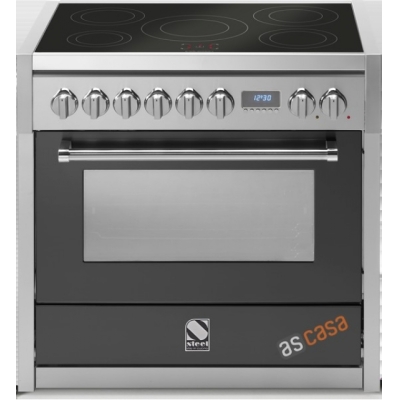 Teras Genesi 90, pliidiplaat, 90 cm, Combisteam, värv antratsiit, G9S-6IAN, garantiiga 5 aastat!