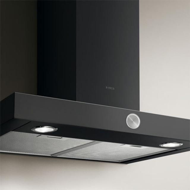 Elica Lol BL/A/60 wall hood black, PRF0097782A. With a 5 year guarantee!