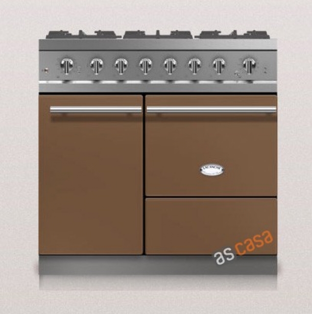 Lacanche Bussy Modern, cooking station, 90 cm, color chestnut brown, with 5 year guarantee!