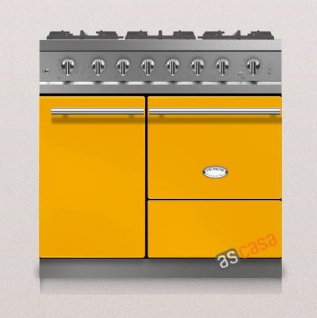 Lacanche Bussy Modern, cooking station, 90 cm, color Provence Yellow, with 5 year guarantee!