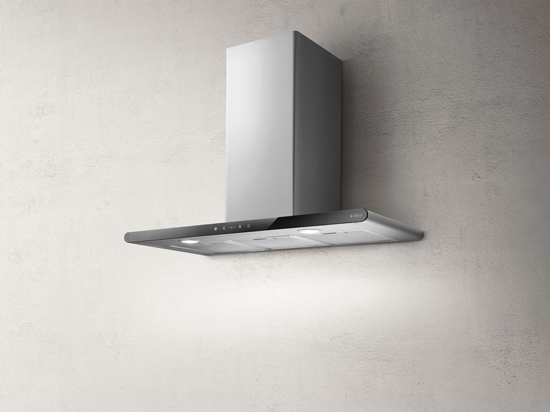 Elica Galaxy BLIX/A/80 wall hood, stainless steel, black glass, PRF0008948B. With a 5 year guarantee!