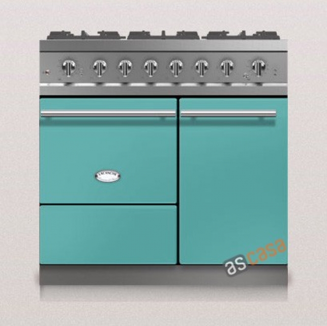 Lacanche Beaune Modern, cooking station, 90 cm, color coral blue, with 5 year guarantee!