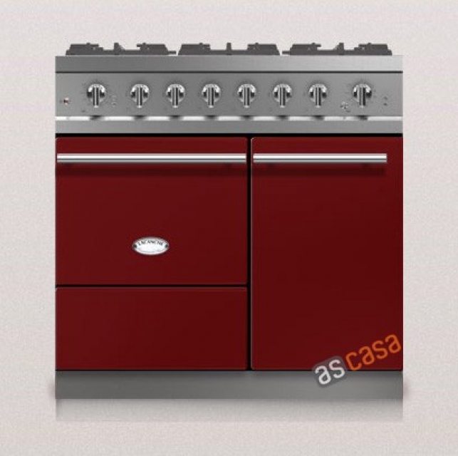 Lacanche Beaune Modern, cooking station, 90 cm, color burgundy, with 5 year guarantee!