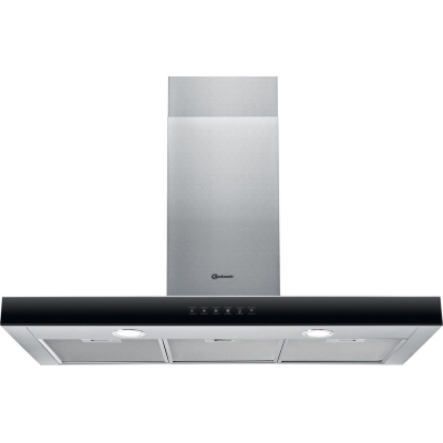 Bauknecht DBHBS 92C LT X, wall hood 90 cm, stainless steel + glass, EEK: B, with 5 year guarantee!