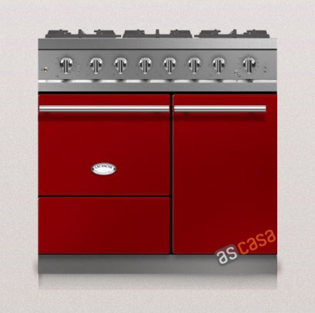 Lacanche Beaune Modern, cooking station, 90 cm, color cherry red, with 5 year guarantee!