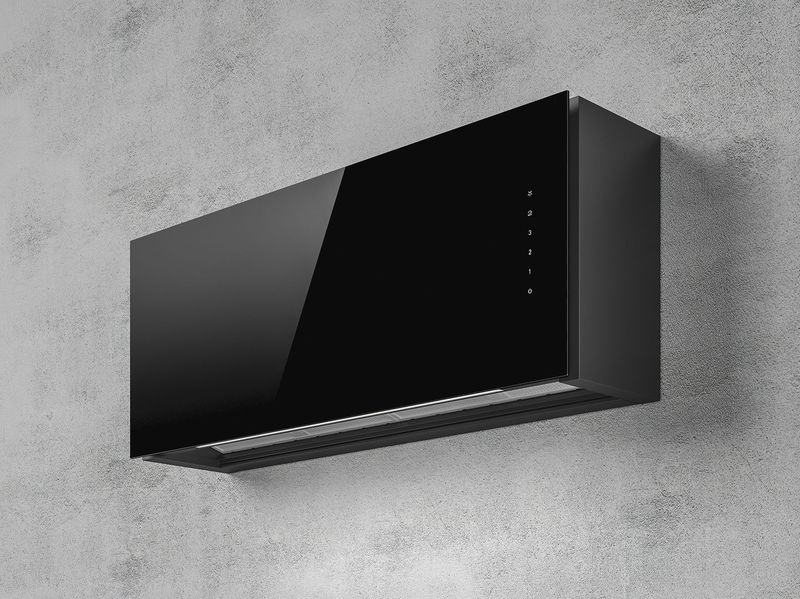 Elica RULES BL/F/90 wall hood black, PRF0163751. With a 5 year guarantee!