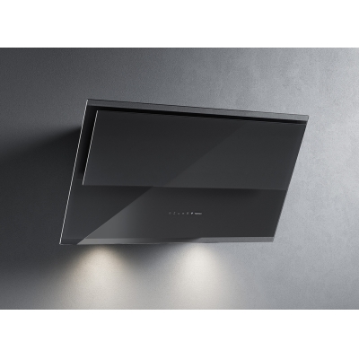 Falmec Verso Easy, wall hood, black glass, 85 cm, with 5 year guarantee