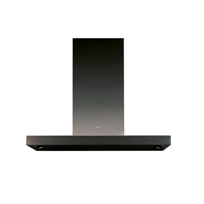 Novy Flat'line wall hood 7602, black stainless steel, 90cm, with 5 year guarantee