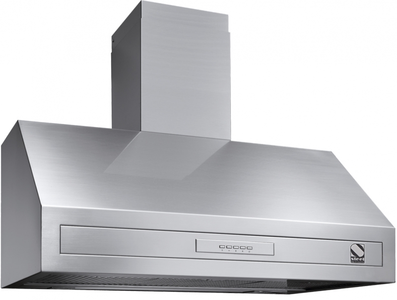 Steel Genesi 90 wall hood, stainless steel, 90 cm, GK90SS, with 5 year guarantee!