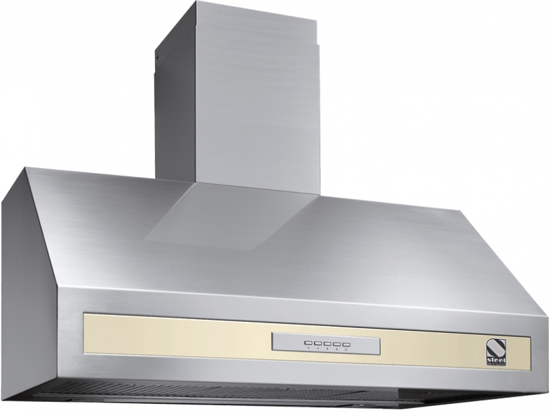 Steel Genesi 90 wall hood, Crema, 90 cm, GK90CR, with 5 year guarantee!