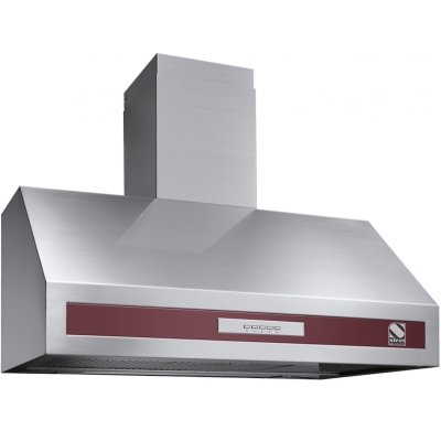 Steel Genesi 90 wall hood, Bordeaux red, 90 cm, GK90BR, with 5 year guarantee!