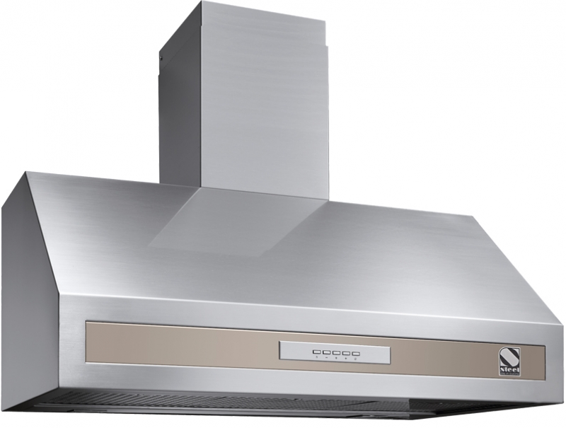 Steel Genesi 90 wall hood, Sabbia, 90 cm, GK90SA, with 5 year guarantee!