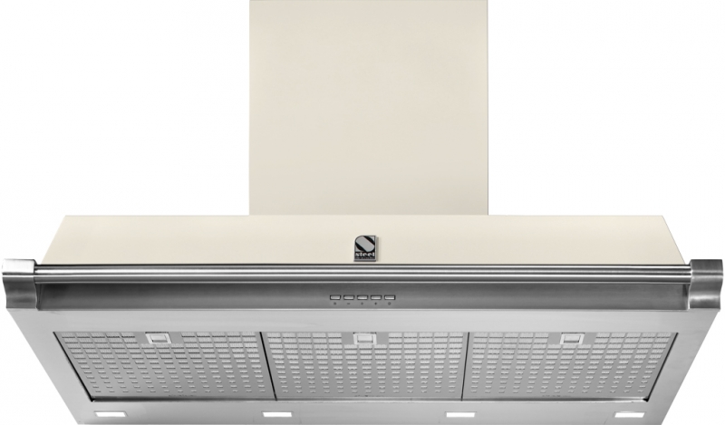 Steel Ascot 90 wall hood, Nuvola, 90 cm, AKL90NA, with 5 year guarantee!