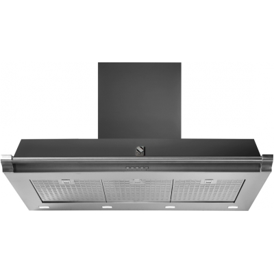 Steel Oxford 100 wall hood, color matt black, 100 cm, XK100MS, with 5 year guarantee!