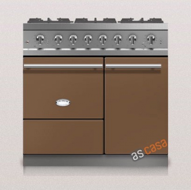 Lacanche Beaune Modern, cooking station, 90 cm, color chestnut brown, with 5 year guarantee!