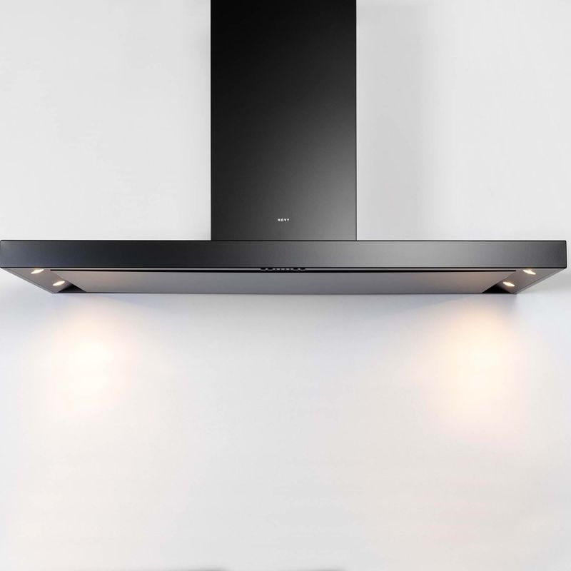 Novy Flat'line wall hood 7612, black, 120cm, with 5 year guarantee