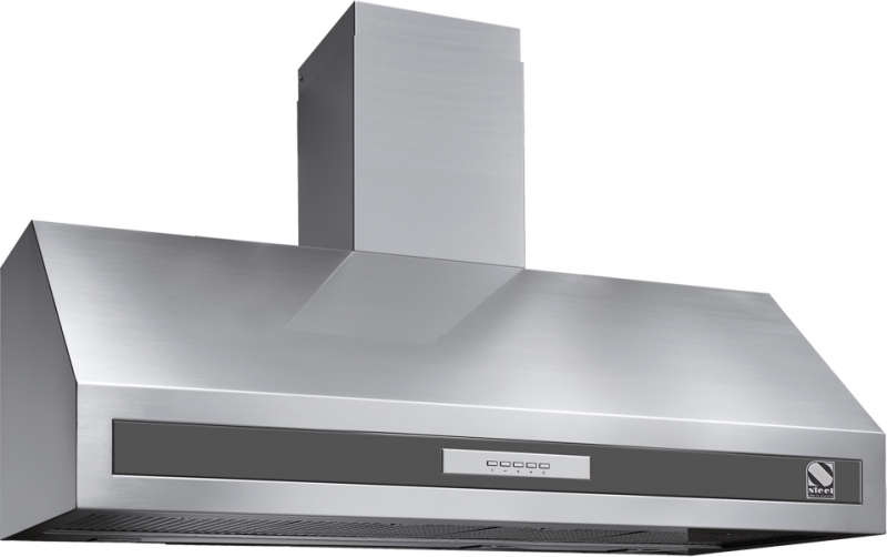 Steel Genesi 120 wall hood, anthracite, 120 cm, GK120AN, with 5 year guarantee!