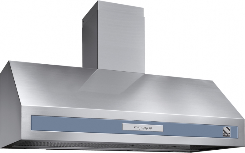 Steel Genesi 120 wall hood, Celeste, 120 cm, GK120CE, with 5 year guarantee!