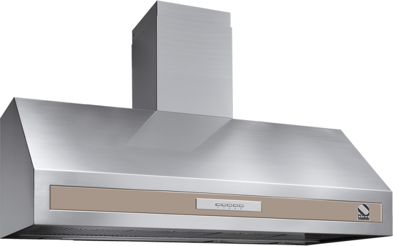 Steel Genesi 120 wall hood, Sabbia, 120 cm, GK120SA, with 5 year guarantee!