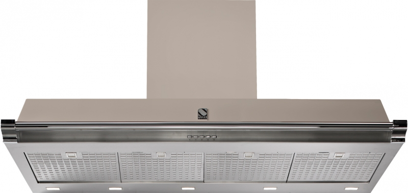 Steel Ascot 120 wall hood, Nuvola, 120 cm, AKL120SA, with 5 year guarantee!