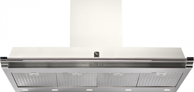 Steel Ascot 120 wall hood, Nuvola, 120 cm, AKL120NA, with 5 year guarantee!