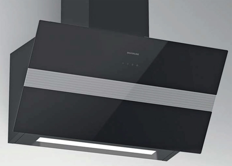 Silverline Bold BOW 600 S Black Black Glass Headroom Hood, 60 cm. With a 5 year guarantee!