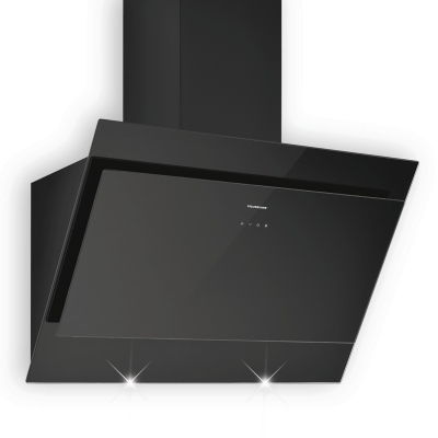 Silverline Indira IDW 600 S, 60 cm mustast/mustast klaasist pearuumi kapuuts. 5 aastase garantiiga!